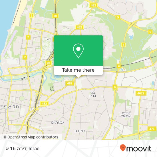 דירה 16 א map