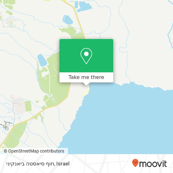 חוף סיאסטה ביאנקיני map