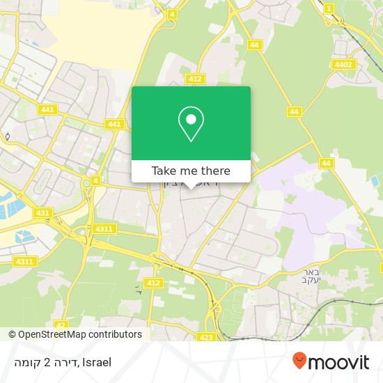 דירה 2 קומה map