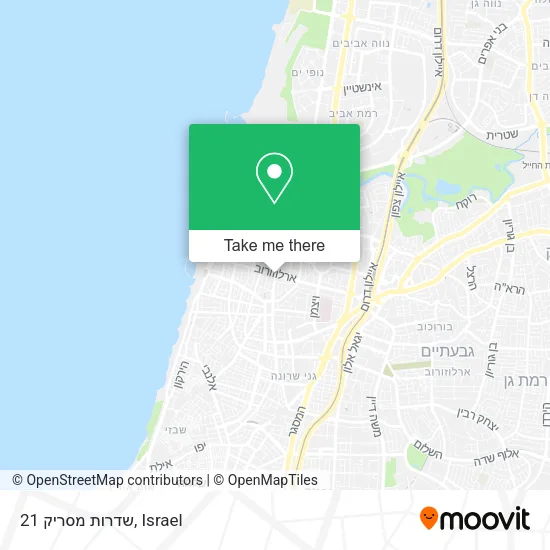 Карта שדרות מסריק 21
