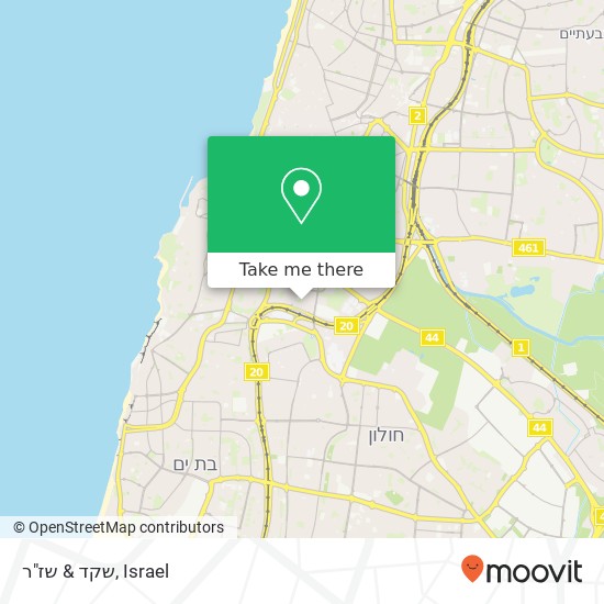 שקד & שז"ר map