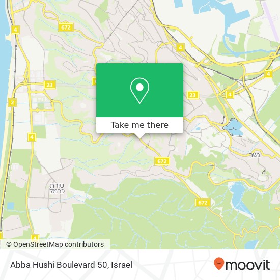 Abba Hushi Boulevard 50 map