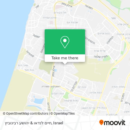 Карта חיים לנדאו & יהושע רבינוביץ