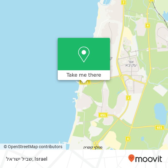 שביל ישראל map