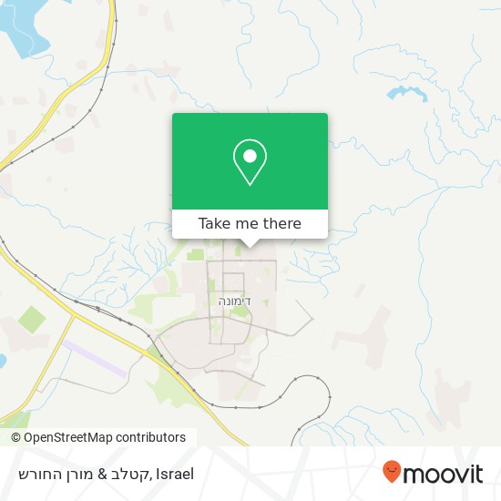 קטלב & מורן החורש map