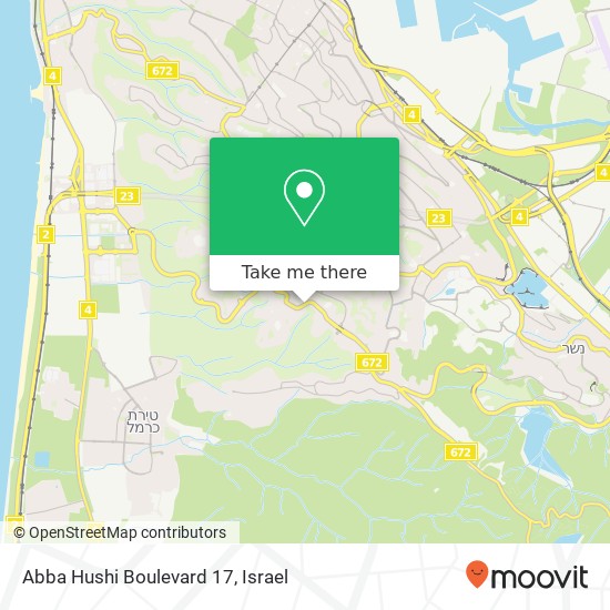 Abba Hushi Boulevard 17 map