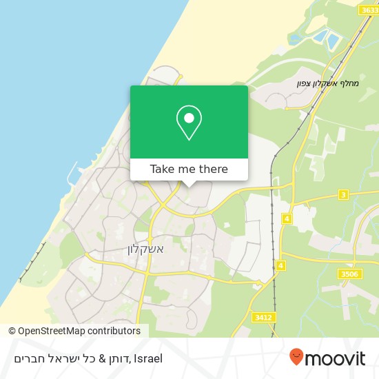 דותן & כל ישראל חברים map