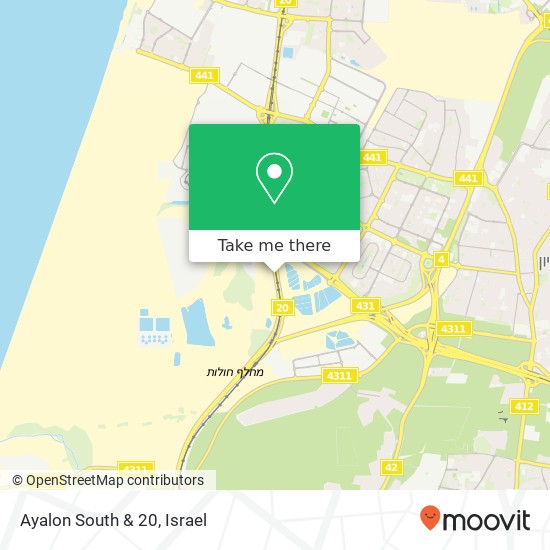 Ayalon South & 20 map