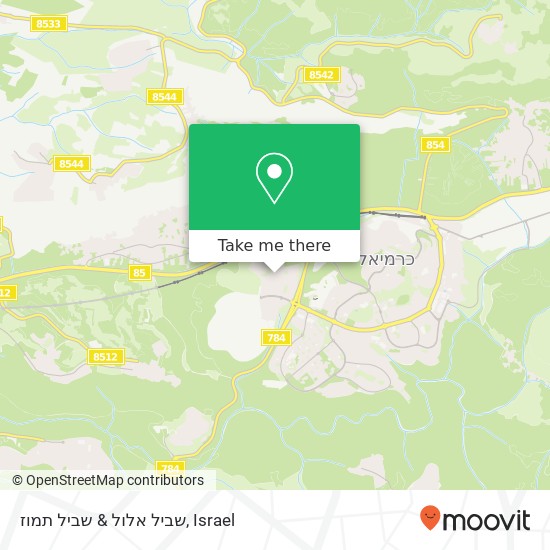 שביל אלול & שביל תמוז map