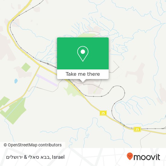 בבא סאלי & ירושלים map