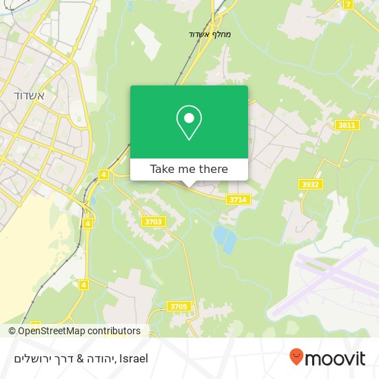 יהודה & דרך ירושלים map