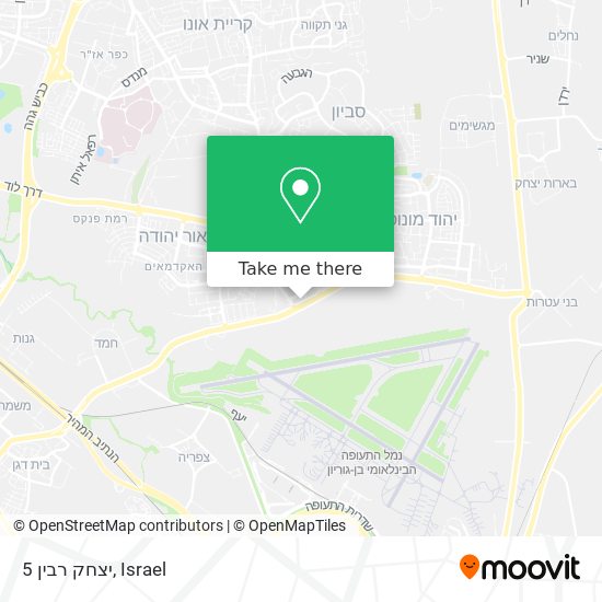 יצחק רבין 5 map