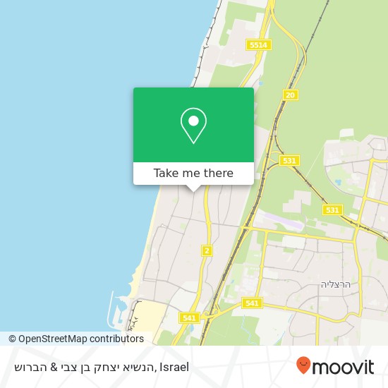 Карта הנשיא יצחק בן צבי & הברוש