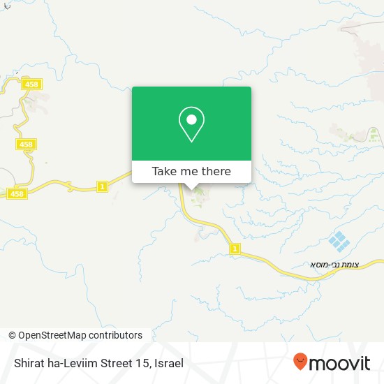 Карта Shirat ha-Leviim Street 15