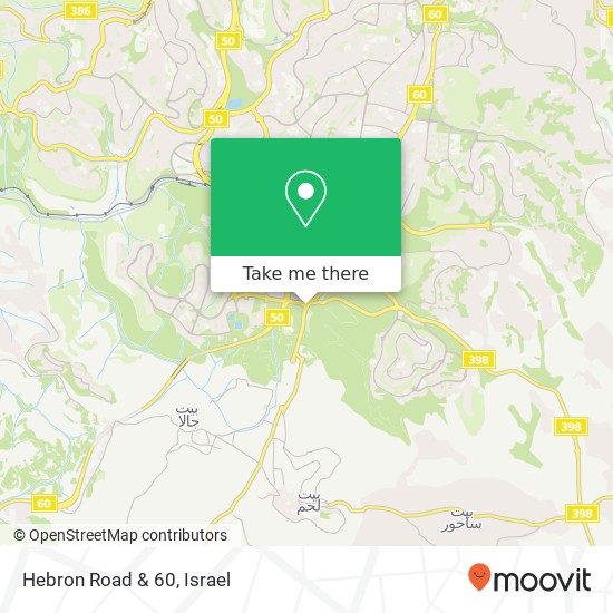 Hebron Road & 60 map