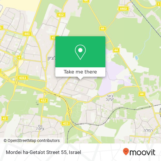 Mordei ha-Geta'ot Street 55 map