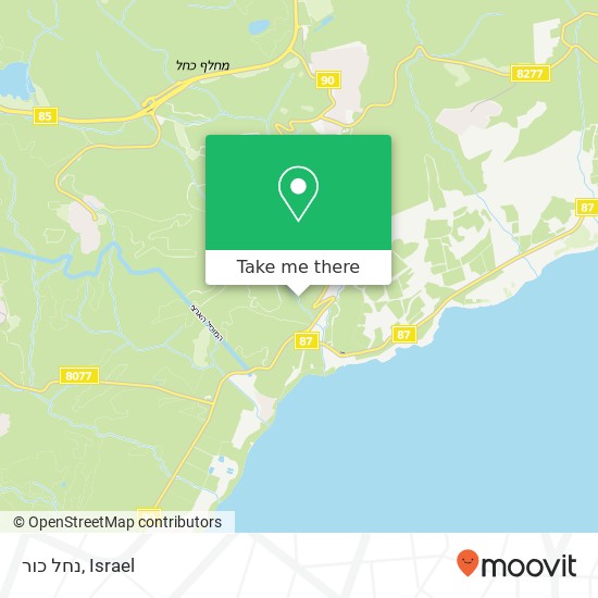 נחל כור map