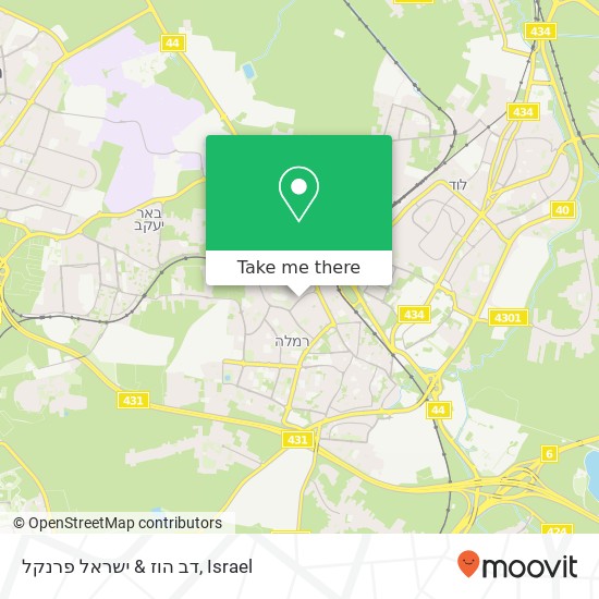 דב הוז & ישראל פרנקל map