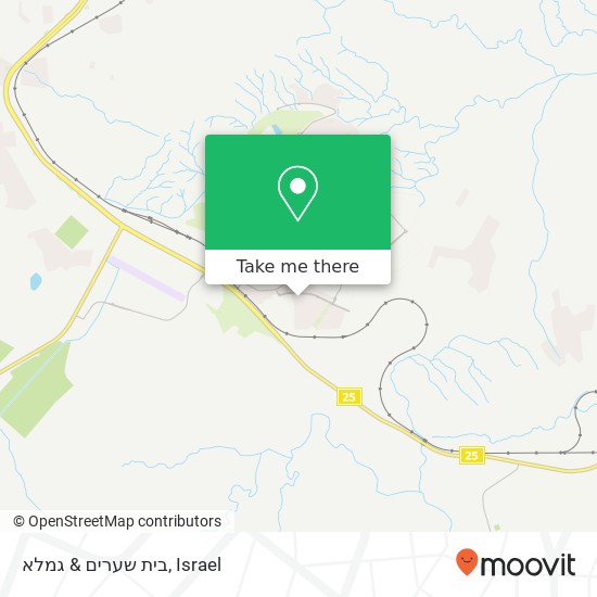 בית שערים & גמלא map