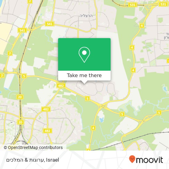 ערוגות & המלכים map