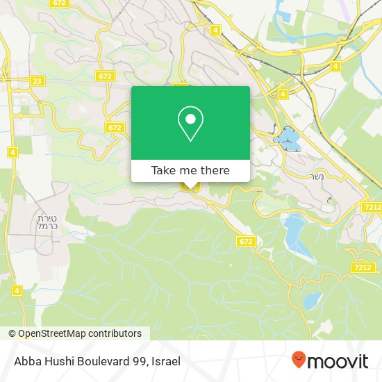 Карта Abba Hushi Boulevard 99
