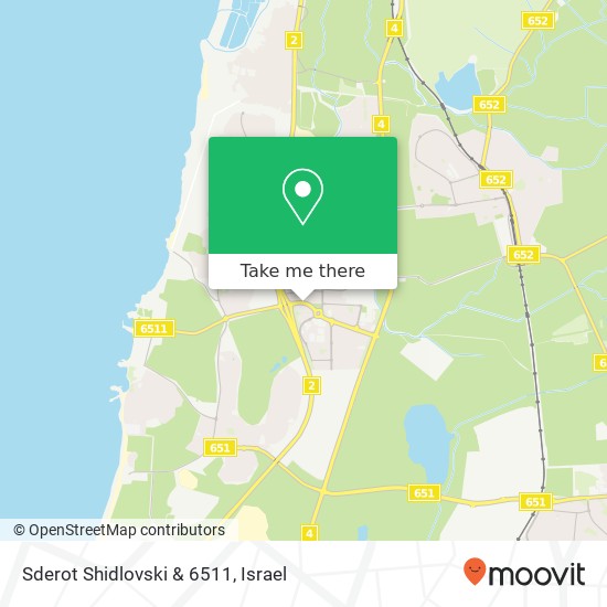 Sderot Shidlovski & 6511 map