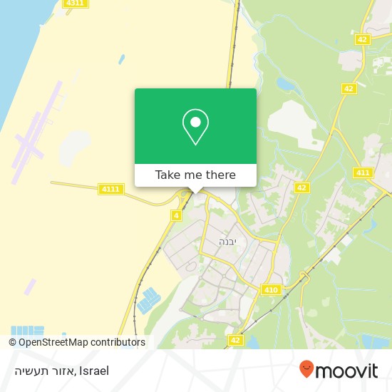 אזור תעשיה map