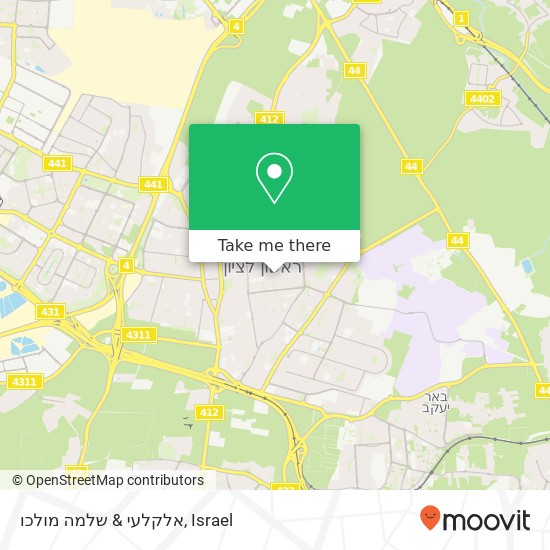 אלקלעי & שלמה מולכו map