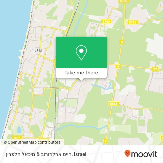 חיים ארלוזורוב & מיכאל הלפרין map