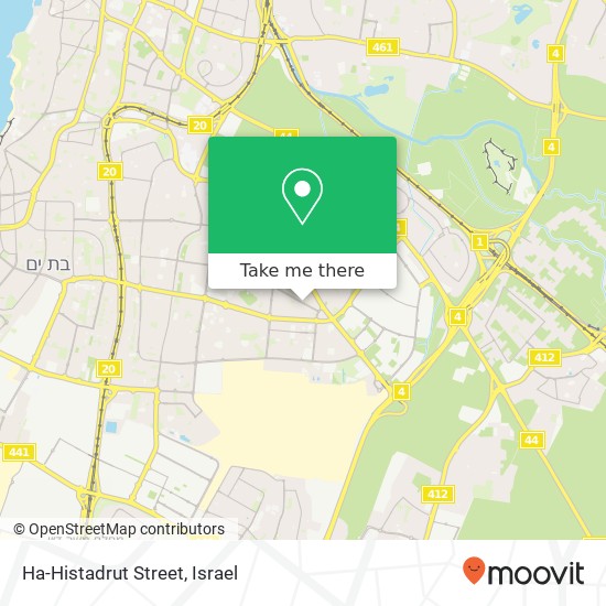 Карта Ha-Histadrut Street