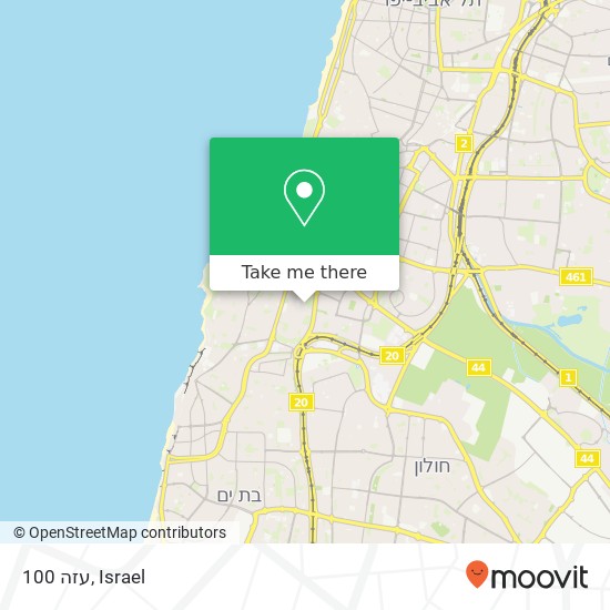 עזה 100 map