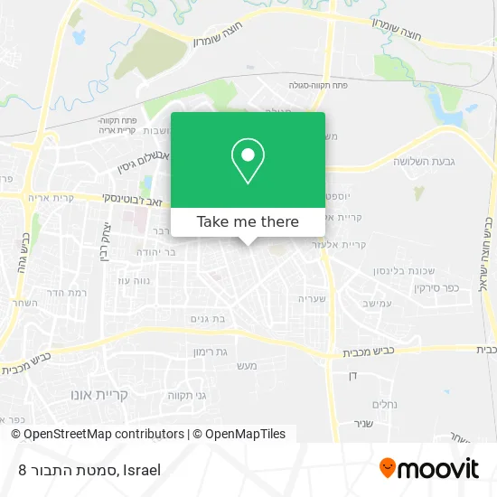 Карта סמטת התבור 8