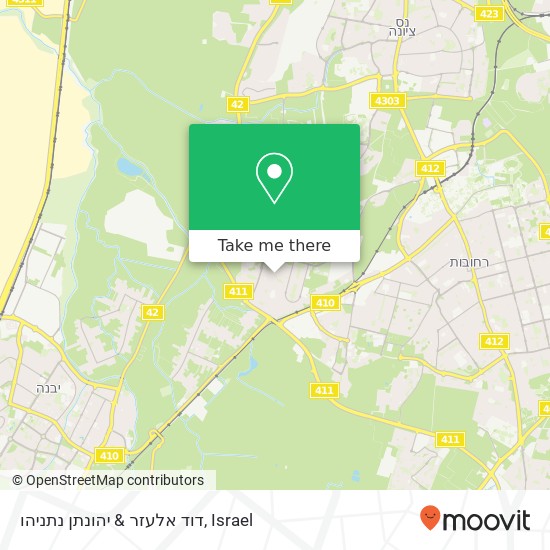 דוד אלעזר & יהונתן נתניהו map