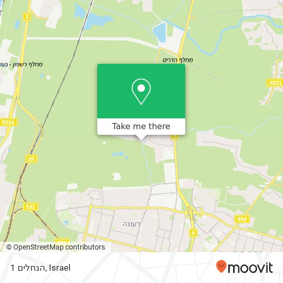 הנחלים 1 map