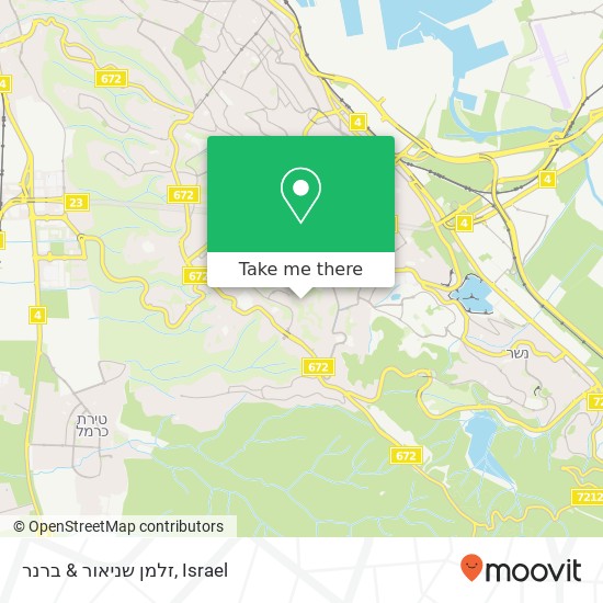 Карта זלמן שניאור & ברנר