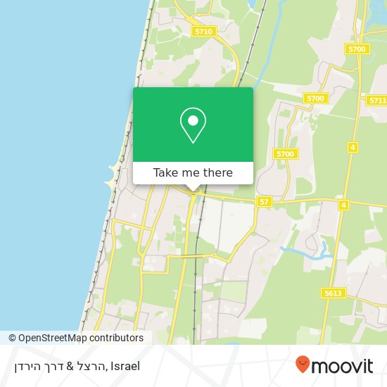 הרצל & דרך הירדן map