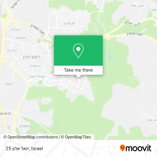 Карта יגאל אלון 25