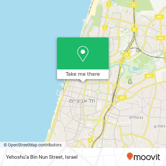 Yehoshu'a Bin Nun Street map