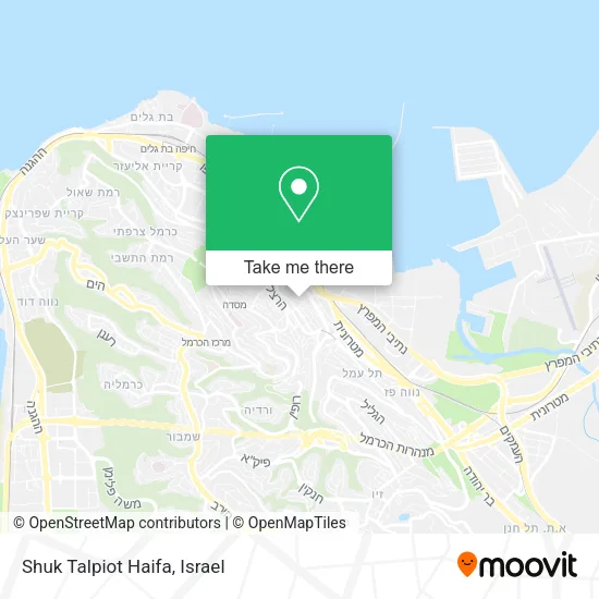 Карта Shuk Talpiot Haifa