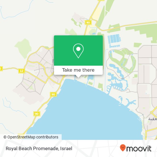 Royal Beach Promenade map