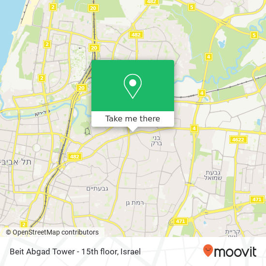Beit Abgad Tower - 15th floor map