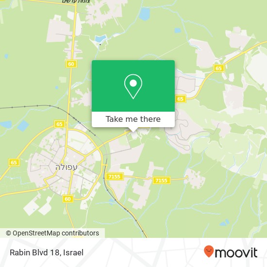 Rabin Blvd 18 map