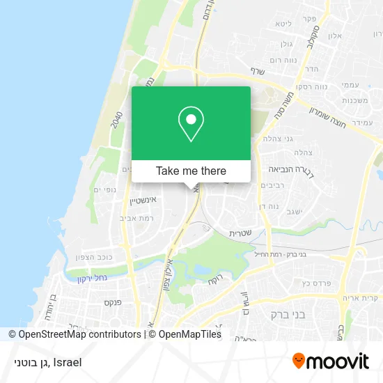 Карта גן בוטני