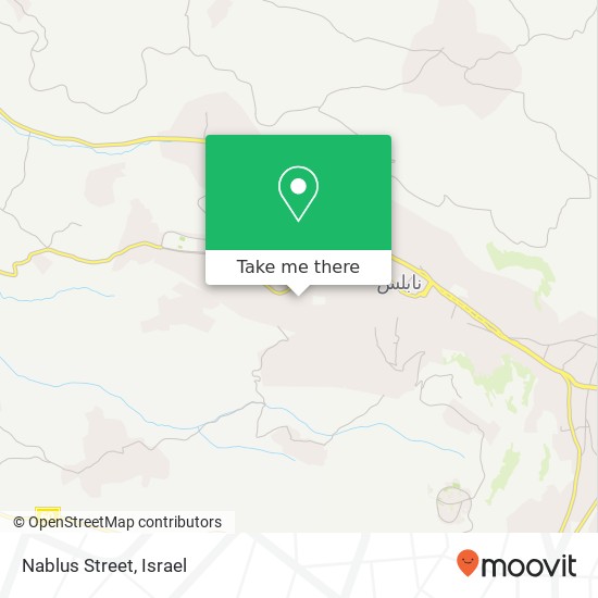 Nablus Street map