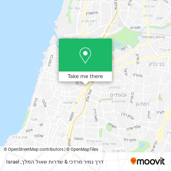 ‫דרך נמיר מרדכי & שדרות שאול המלך map