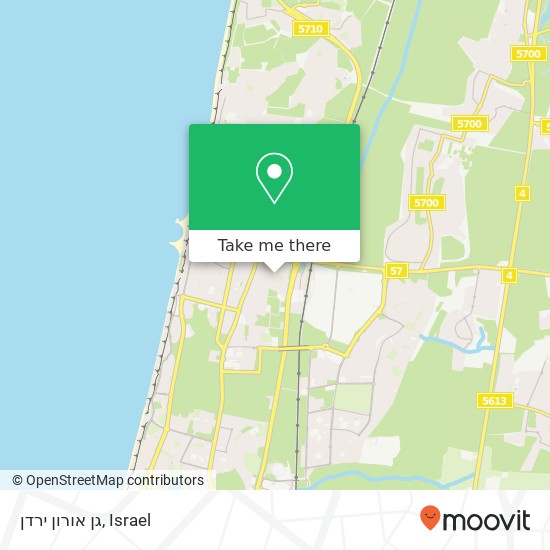 גן אורון ירדן map