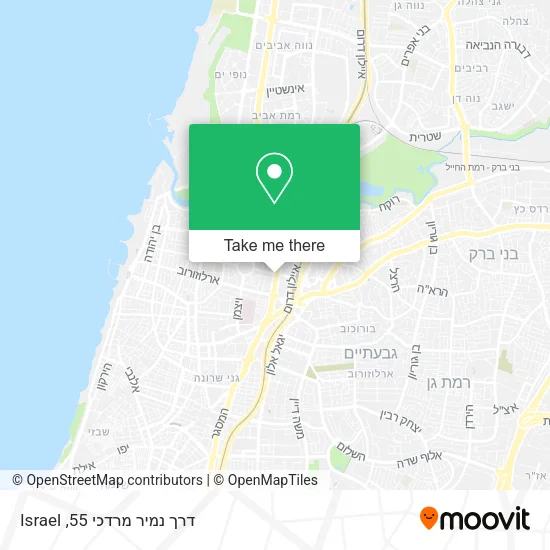 Карта ‫דרך נמיר מרדכי 55