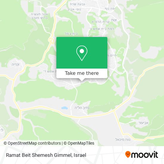 Ramat Beit Shemesh Gimmel map