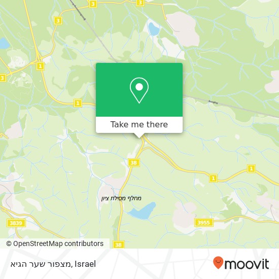 מצפור שער הגיא map