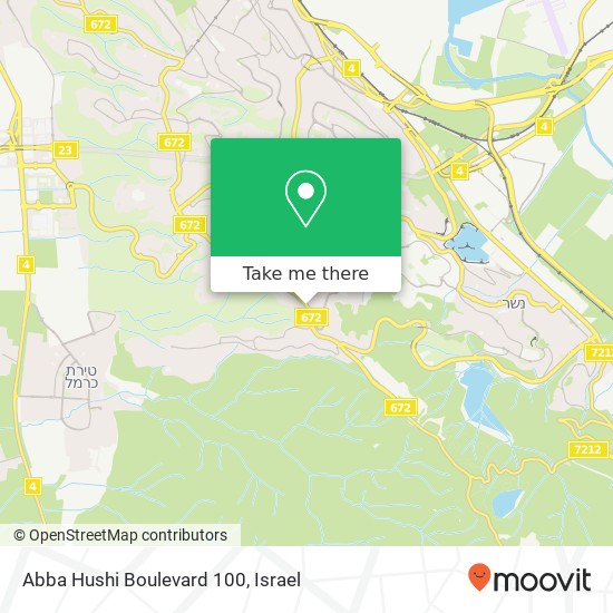 Карта Abba Hushi Boulevard 100